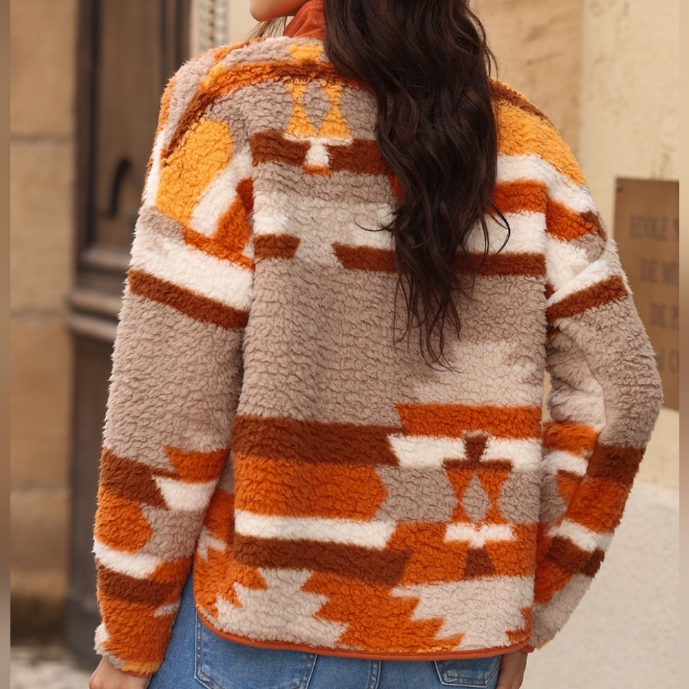 Amber Fuzzy Touch Snap Jacket - Picture 11 of 11
